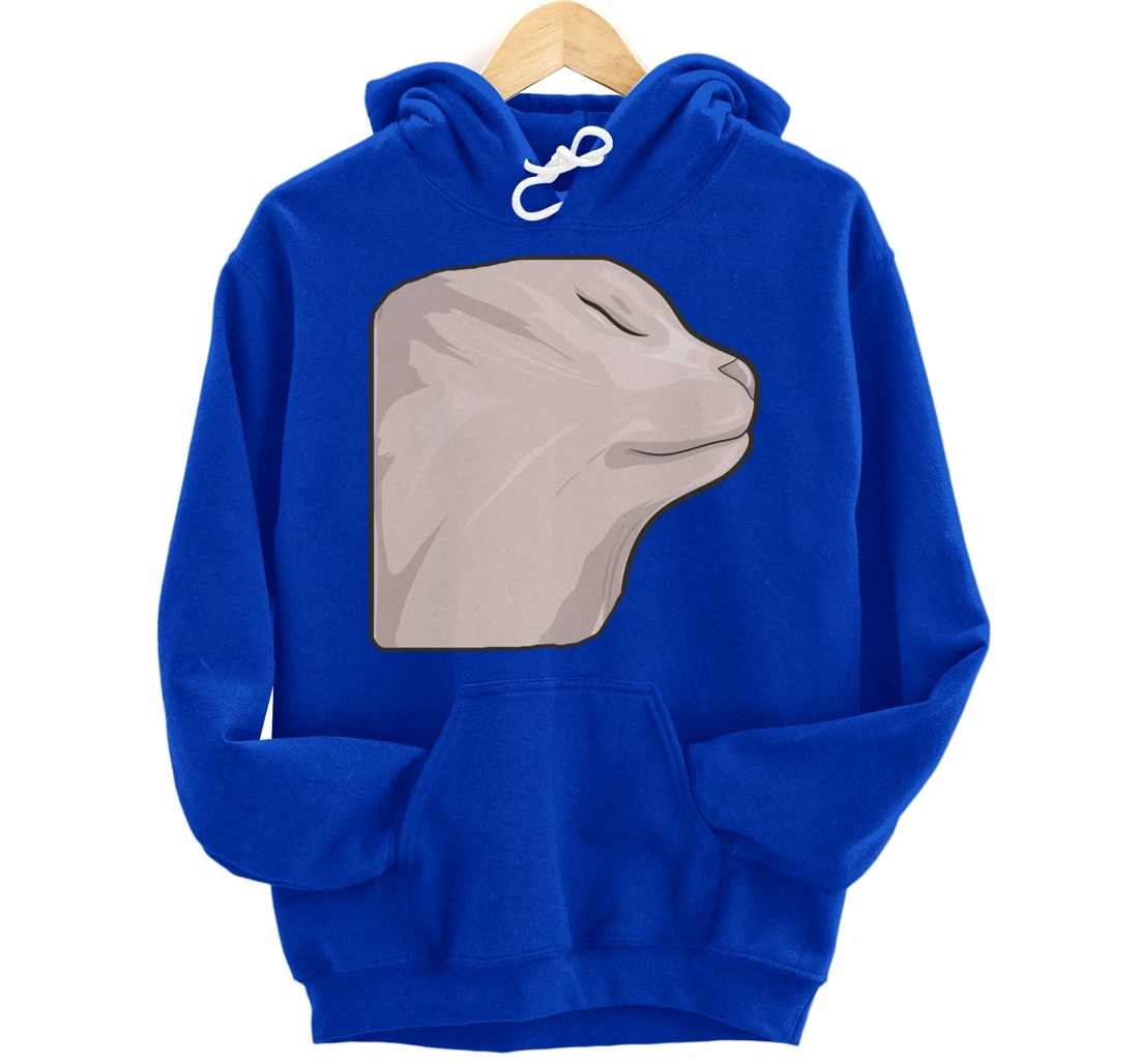 Vibing Cat Dank Meme Funny Cat Meme Pullover Hoodie