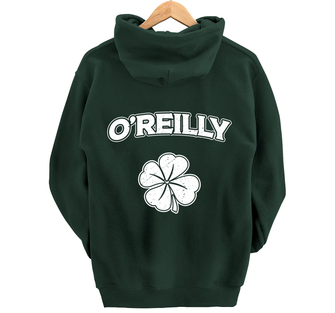 Irish Clover O'Reilly St Patrick's Day Pride Pullover Hoodie