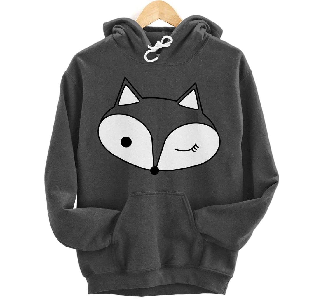 Sly Winking Fox Pullover Hoodie