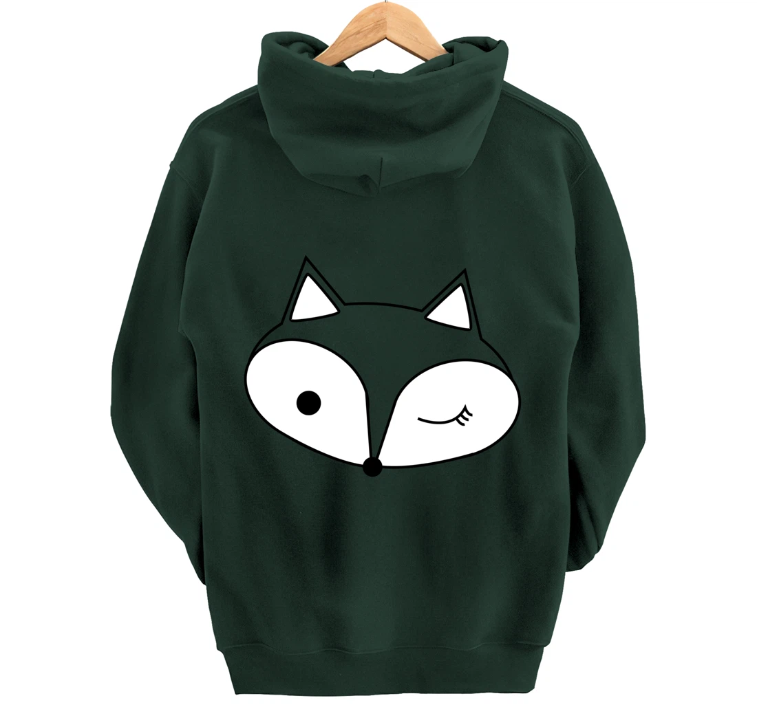 Sly Winking Fox Pullover Hoodie