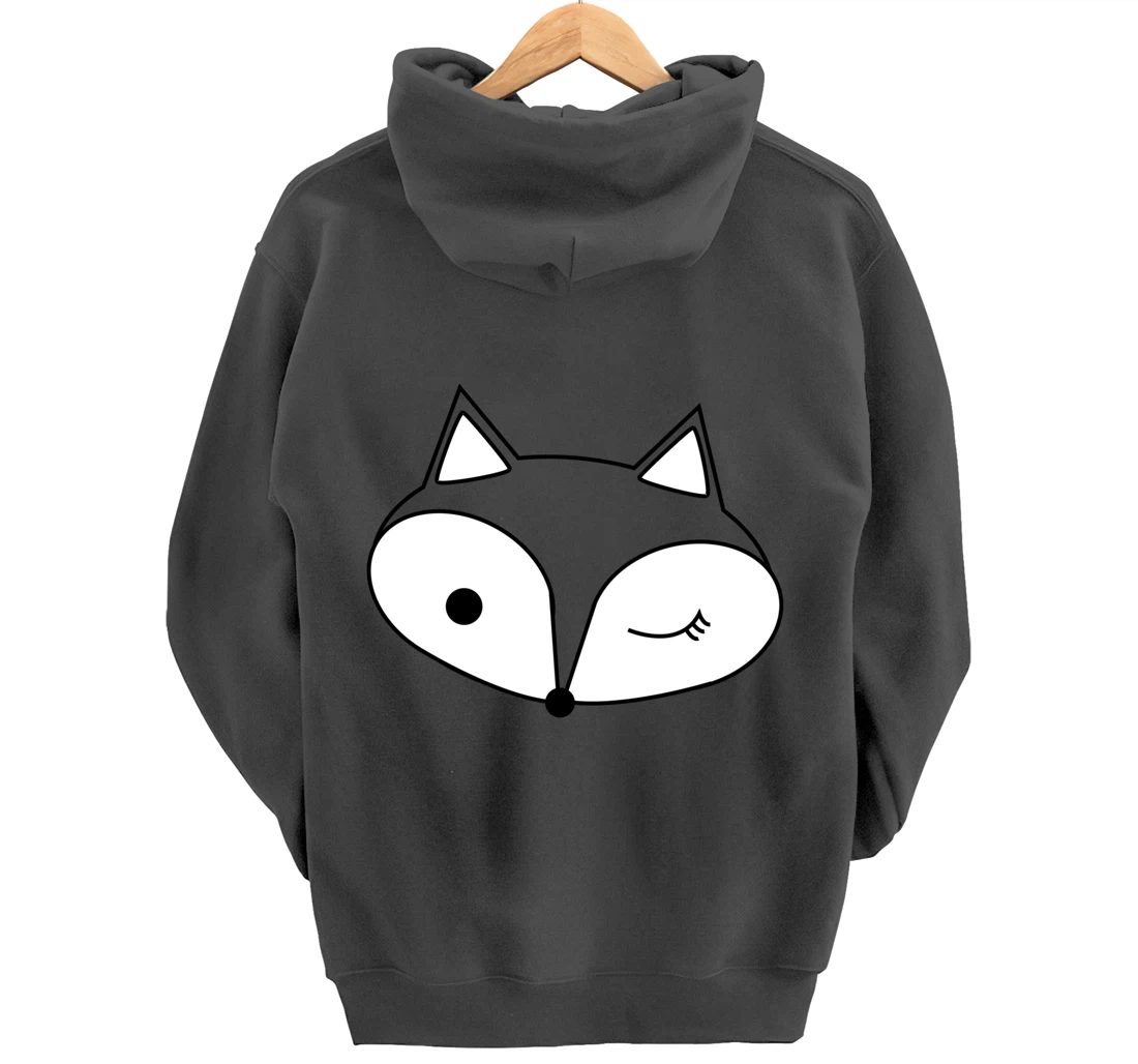 Sly Winking Fox Pullover Hoodie