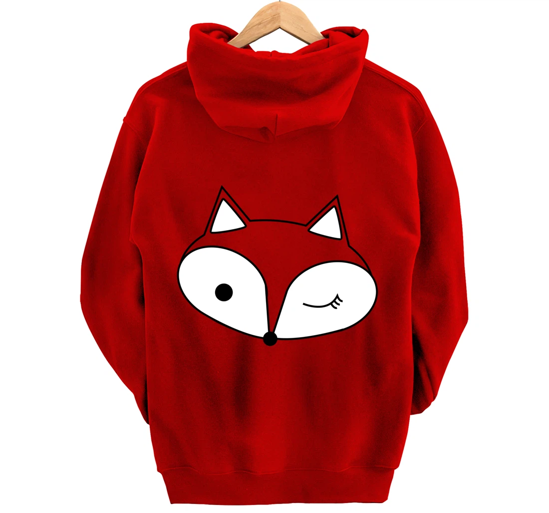 Sly Winking Fox Pullover Hoodie
