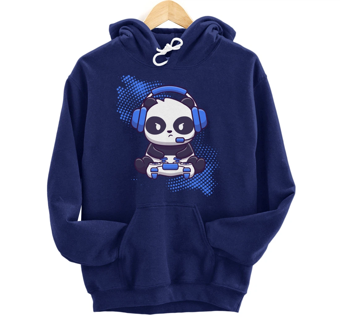Gaming Panda Video Game Computer Videogame Gamer Pullover Hoodie