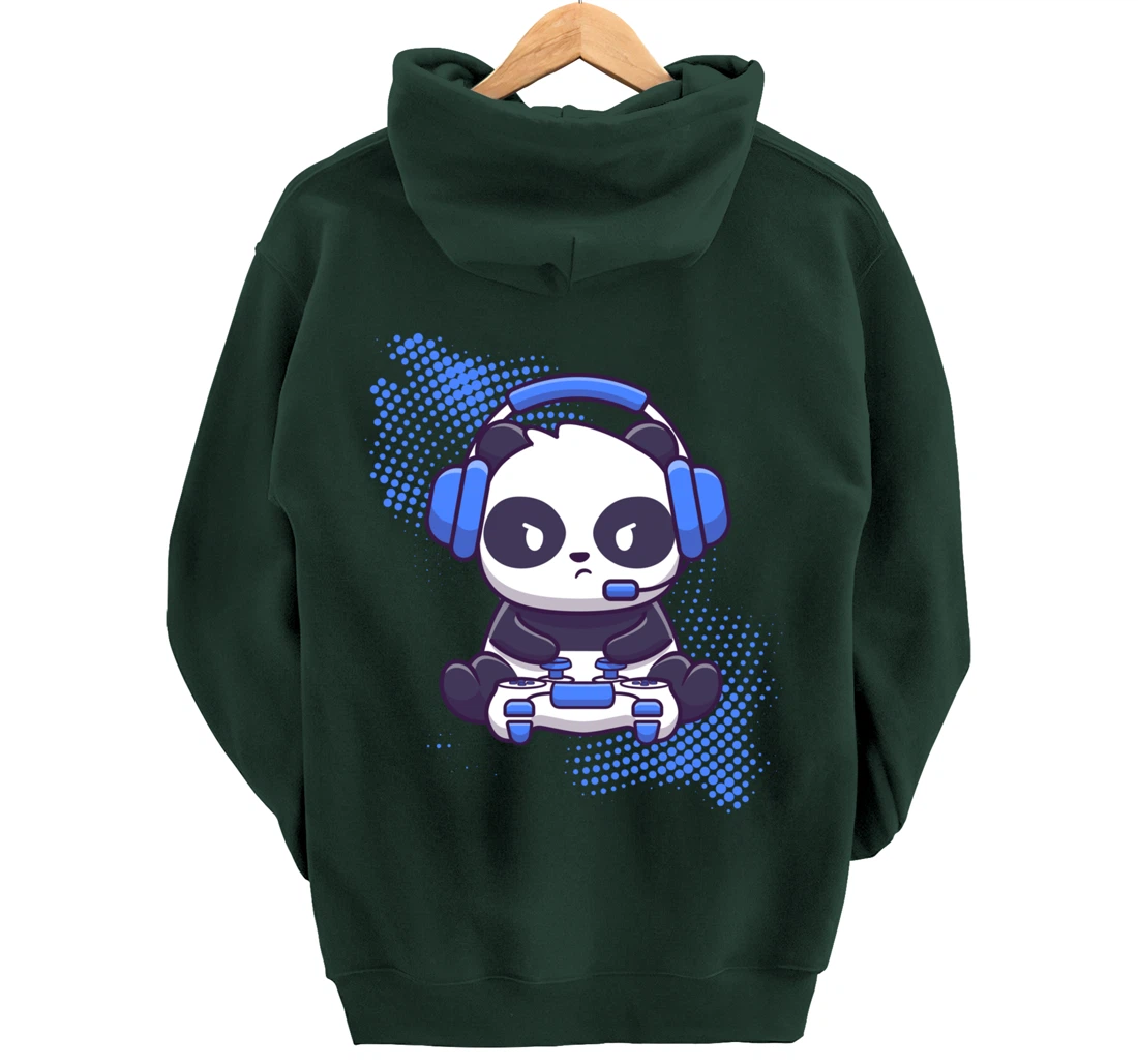 Gaming Panda Video Game Computer Videogame Gamer Pullover Hoodie