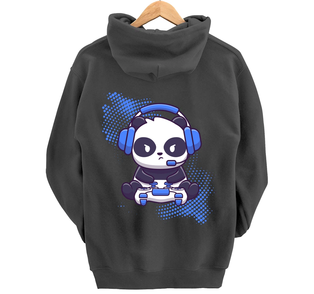 Gaming Panda Video Game Computer Videogame Gamer Pullover Hoodie