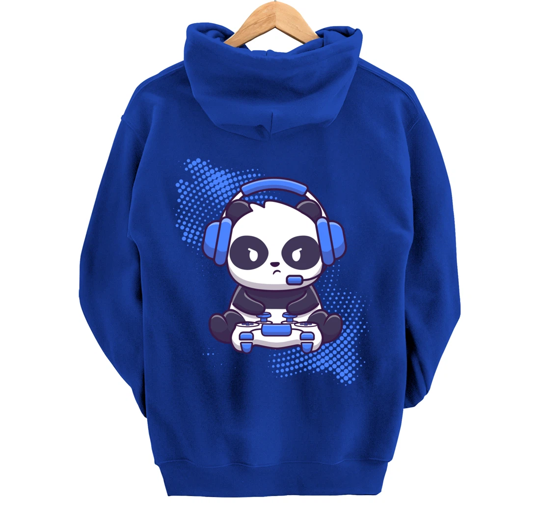Gaming Panda Video Game Computer Videogame Gamer Pullover Hoodie