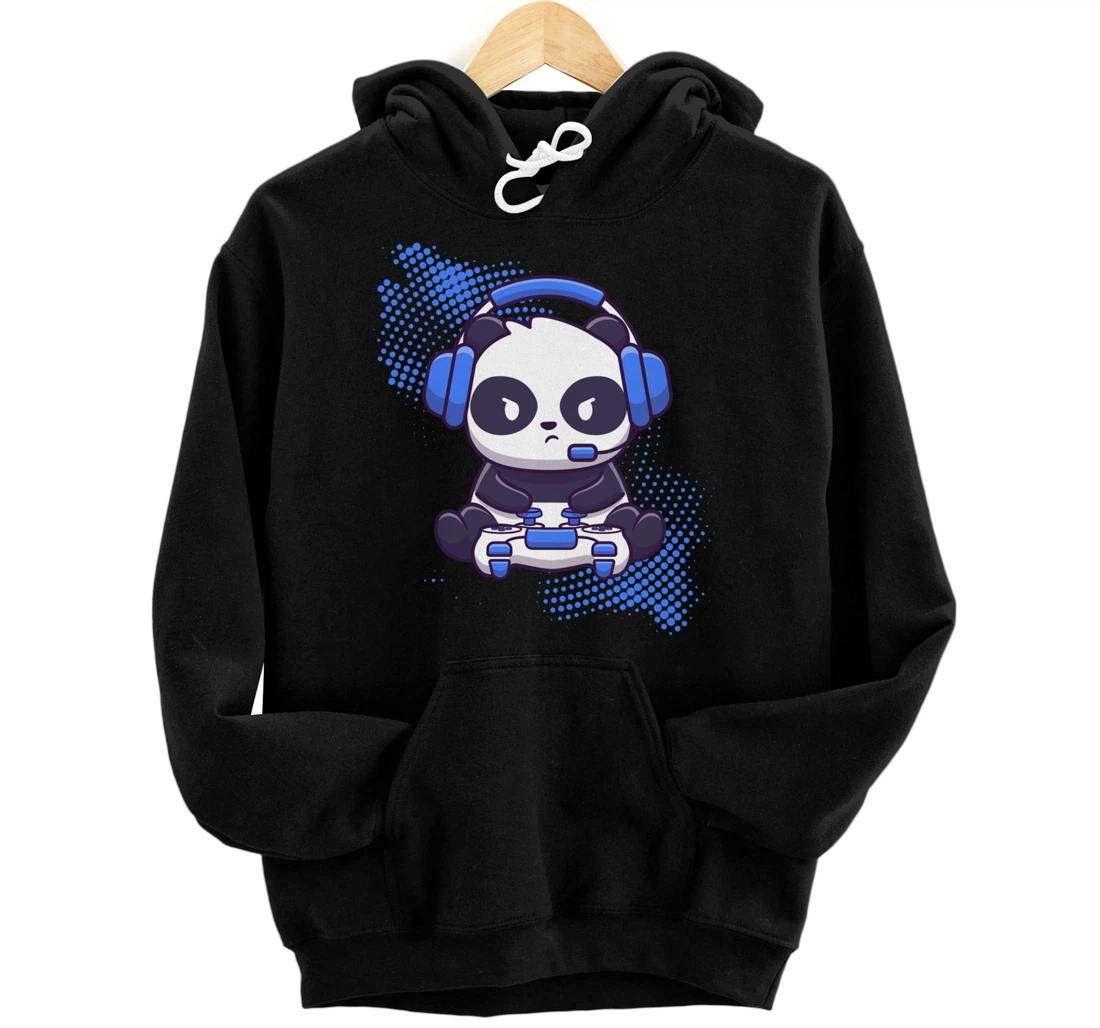 Gaming Panda Video Game Computer Videogame Gamer Pullover Hoodie
