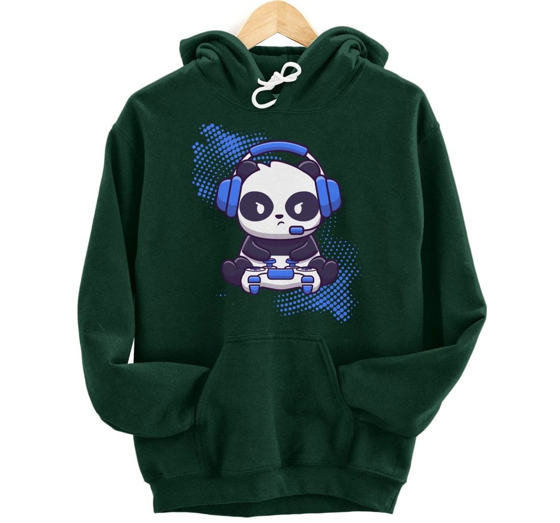 Gaming Panda Video Game Computer Videogame Gamer Pullover Hoodie