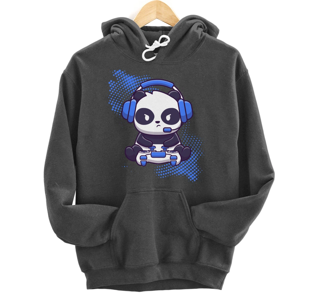 Gaming Panda Video Game Computer Videogame Gamer Pullover Hoodie