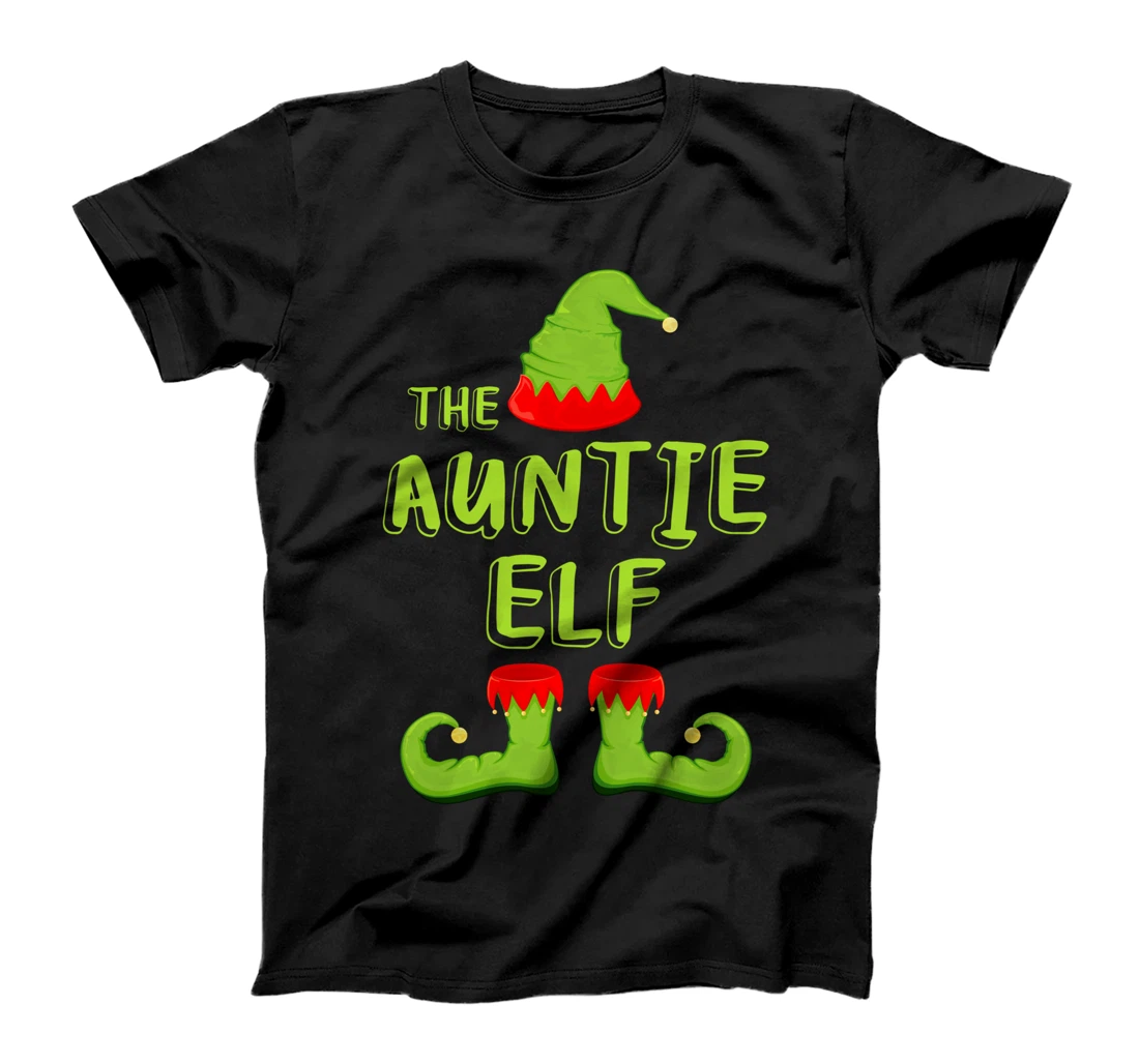 The Auntie Elf T-Shirt Matching Group Christmas Costume T-Shirt