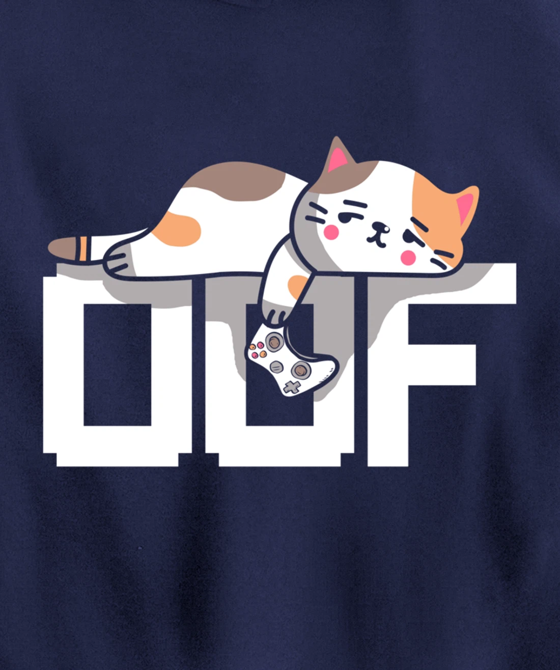 Oof Gamer Meme - Noob Internet Culture Gamer Cat Pullover Hoodie