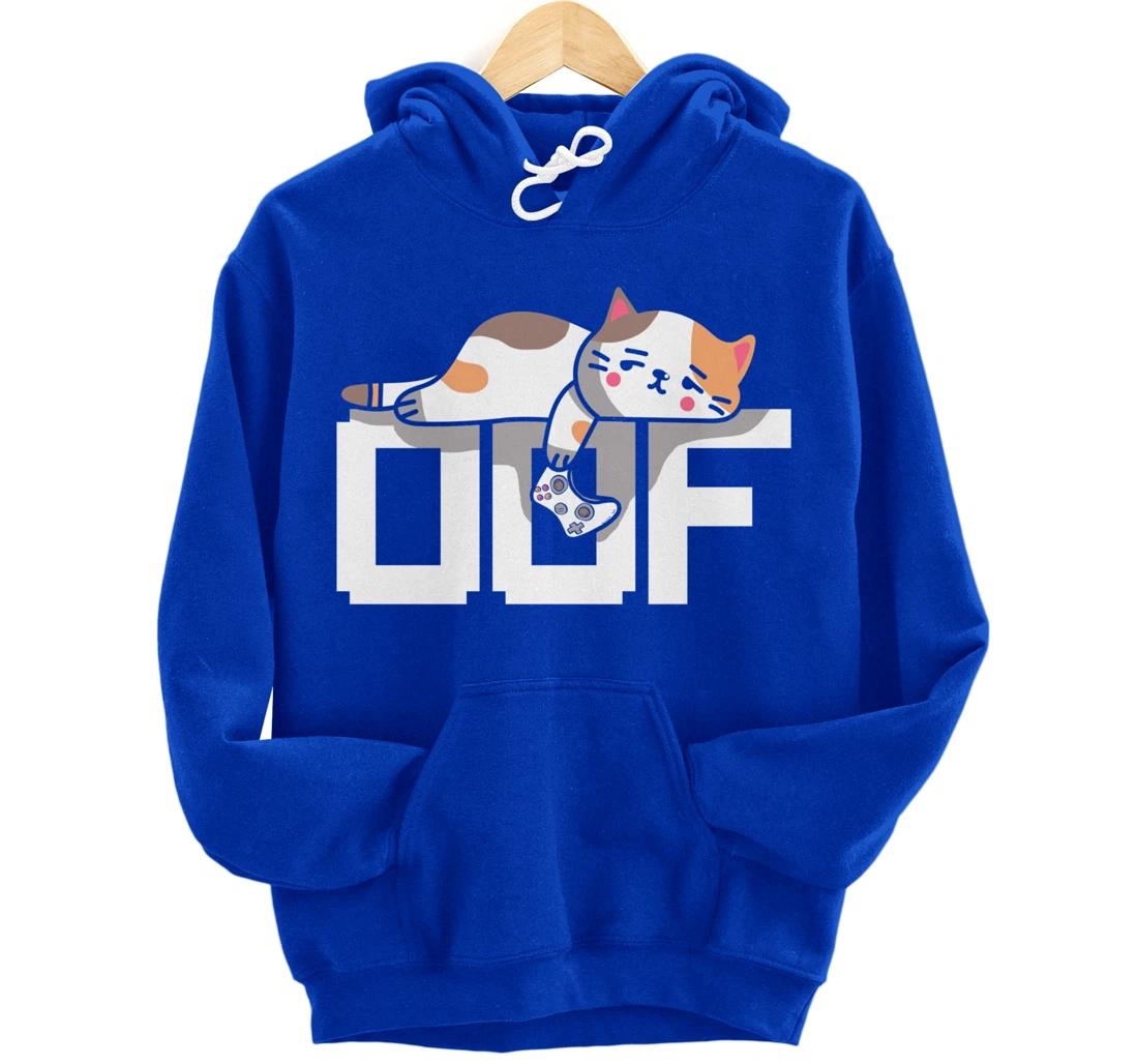 Oof Gamer Meme - Noob Internet Culture Gamer Cat Pullover Hoodie