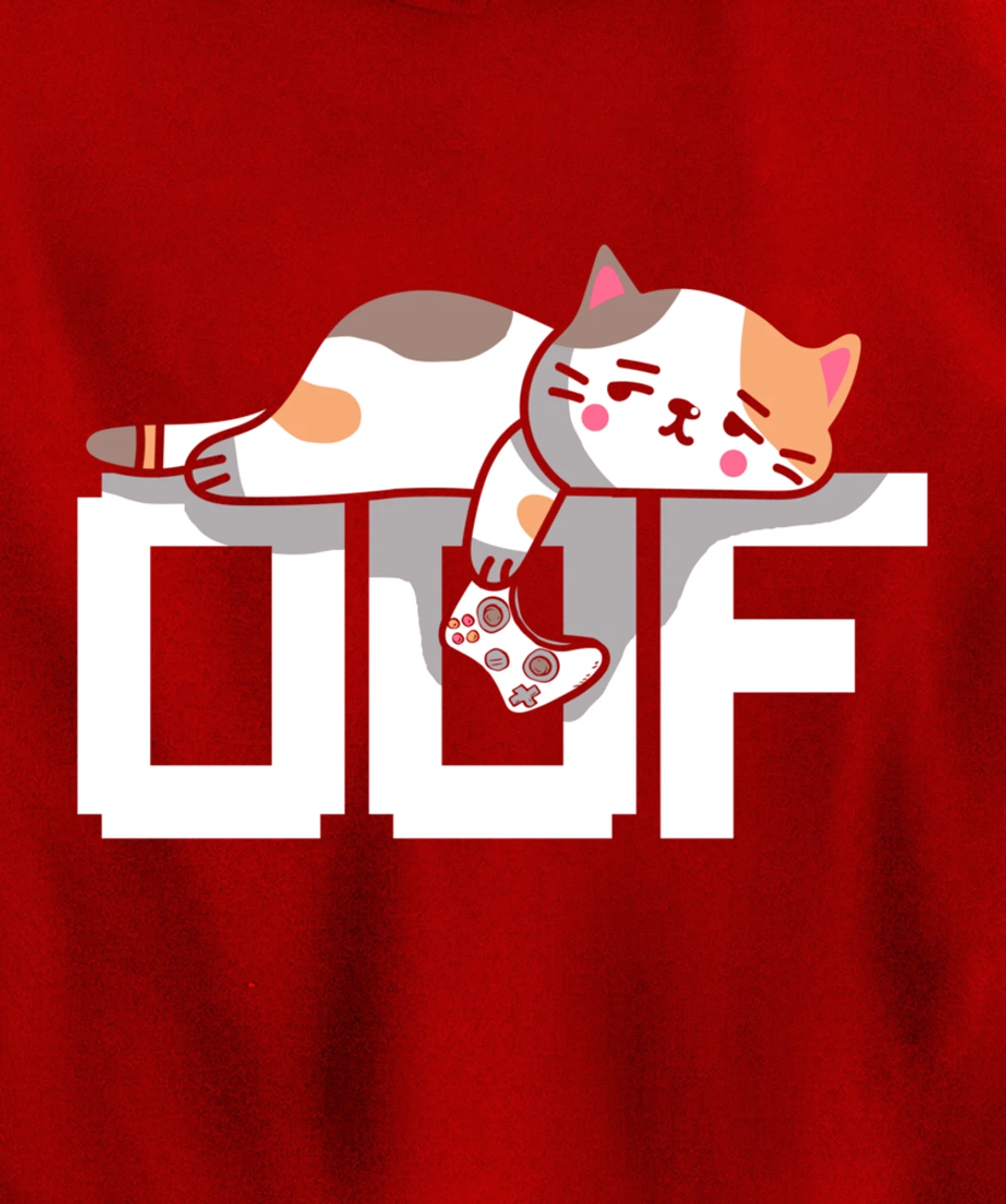 Oof Gamer Meme - Noob Internet Culture Gamer Cat Pullover Hoodie