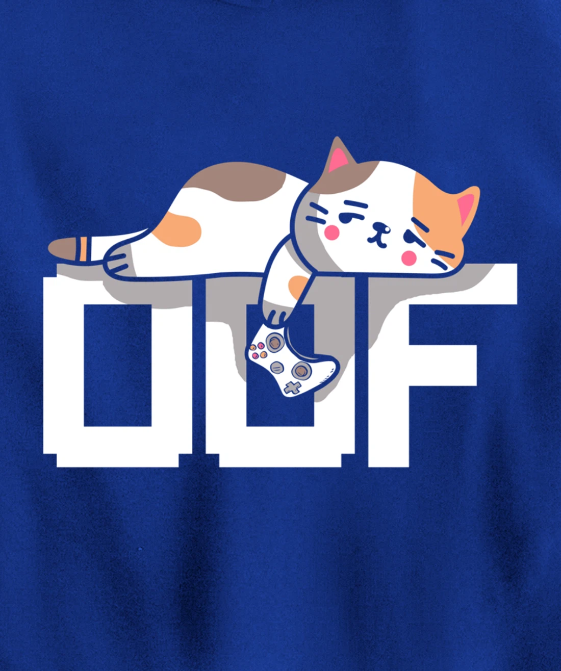Oof Gamer Meme - Noob Internet Culture Gamer Cat Pullover Hoodie