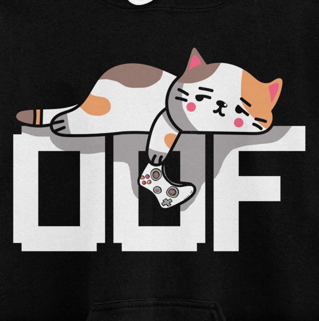 Oof Gamer Meme - Noob Internet Culture Gamer Cat Pullover Hoodie