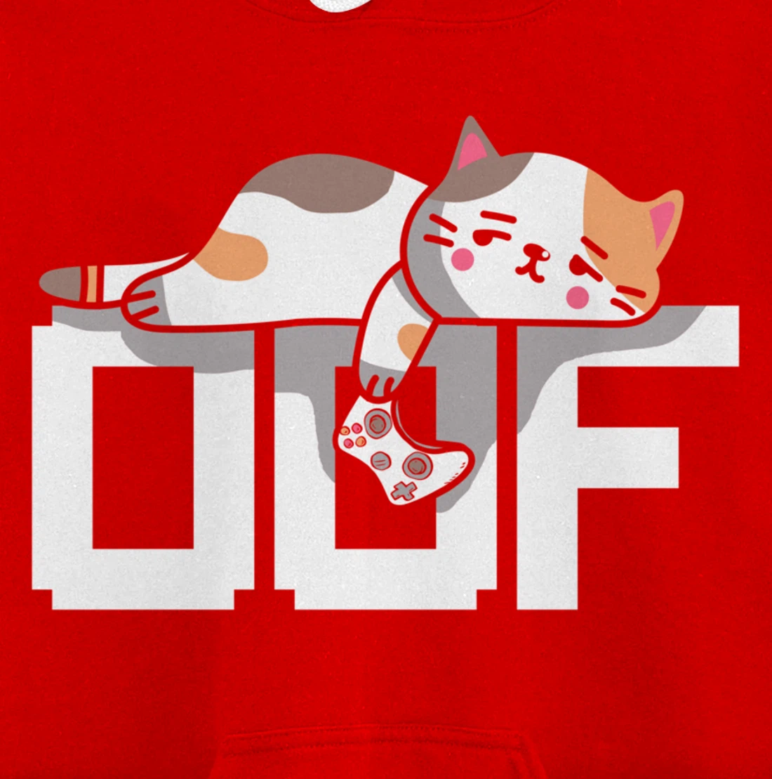 Oof Gamer Meme - Noob Internet Culture Gamer Cat Pullover Hoodie