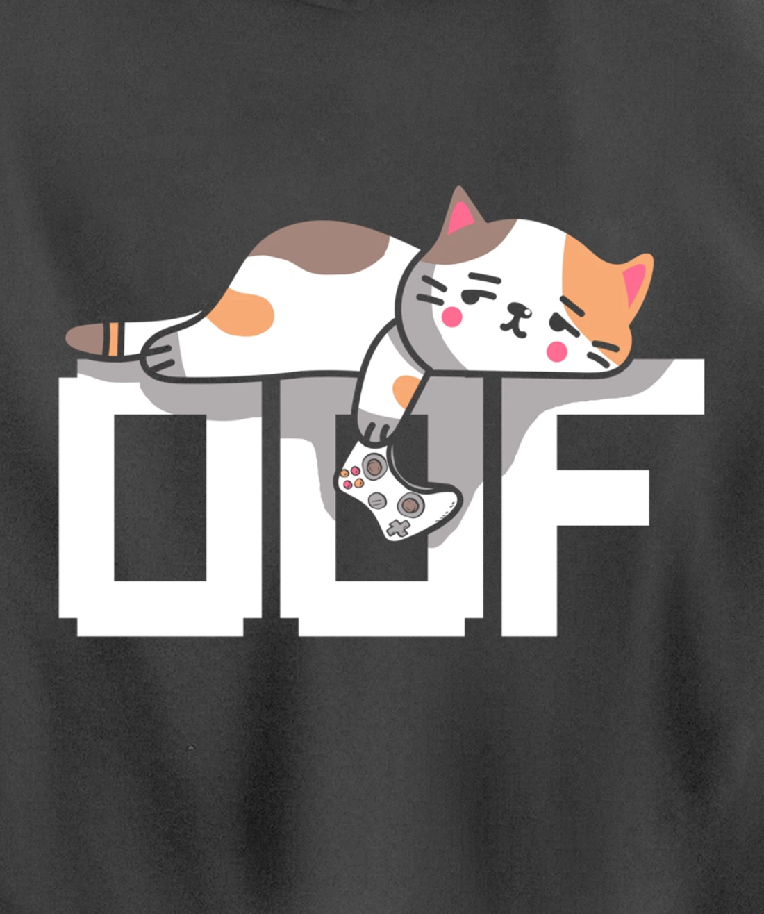 Oof Gamer Meme - Noob Internet Culture Gamer Cat Pullover Hoodie
