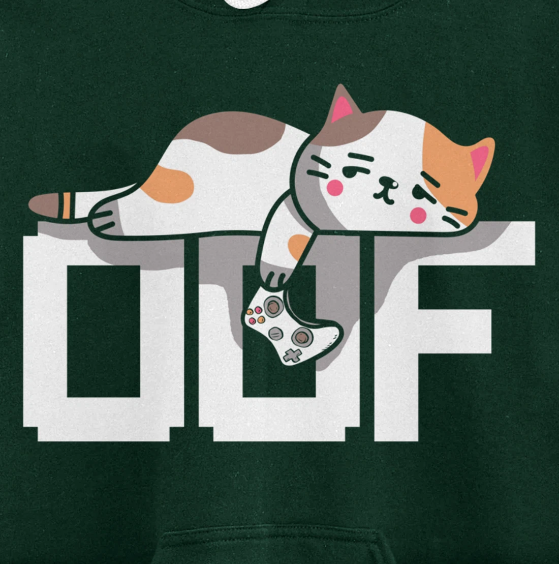 Oof Gamer Meme - Noob Internet Culture Gamer Cat Pullover Hoodie