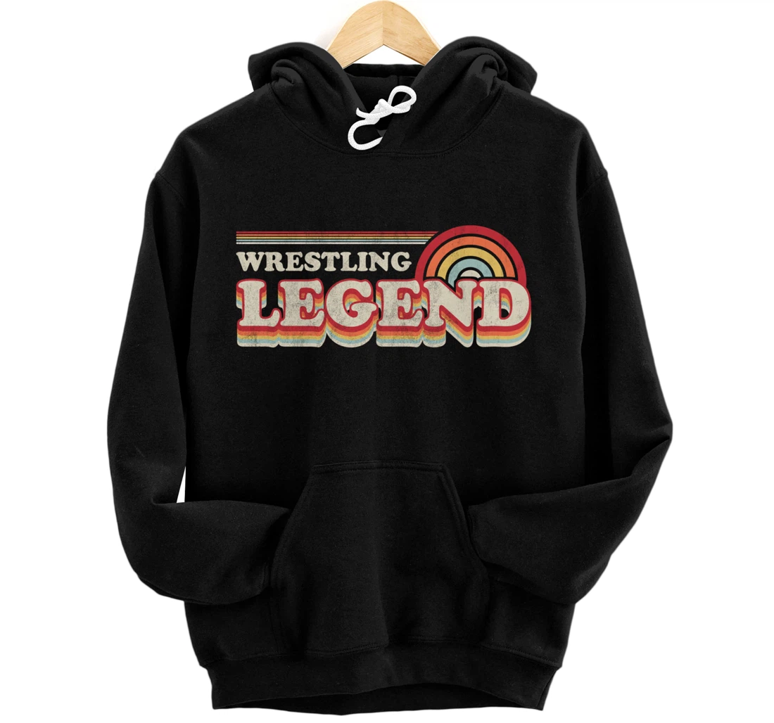 Wrestling Design, Funny Wrestling Legend Pullover Hoodie