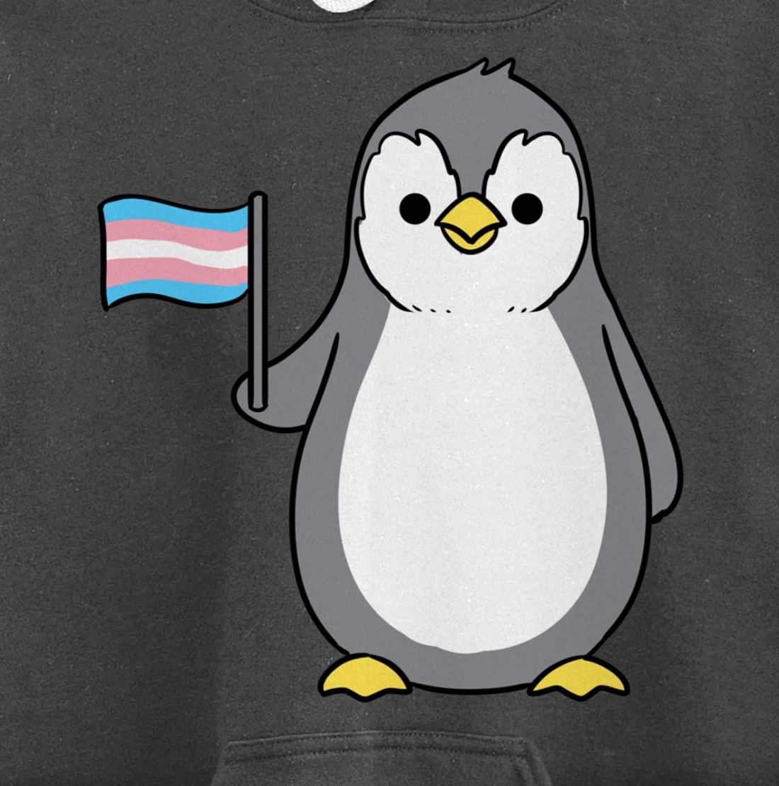 Trans Pride Penguin Pullover Hoodie