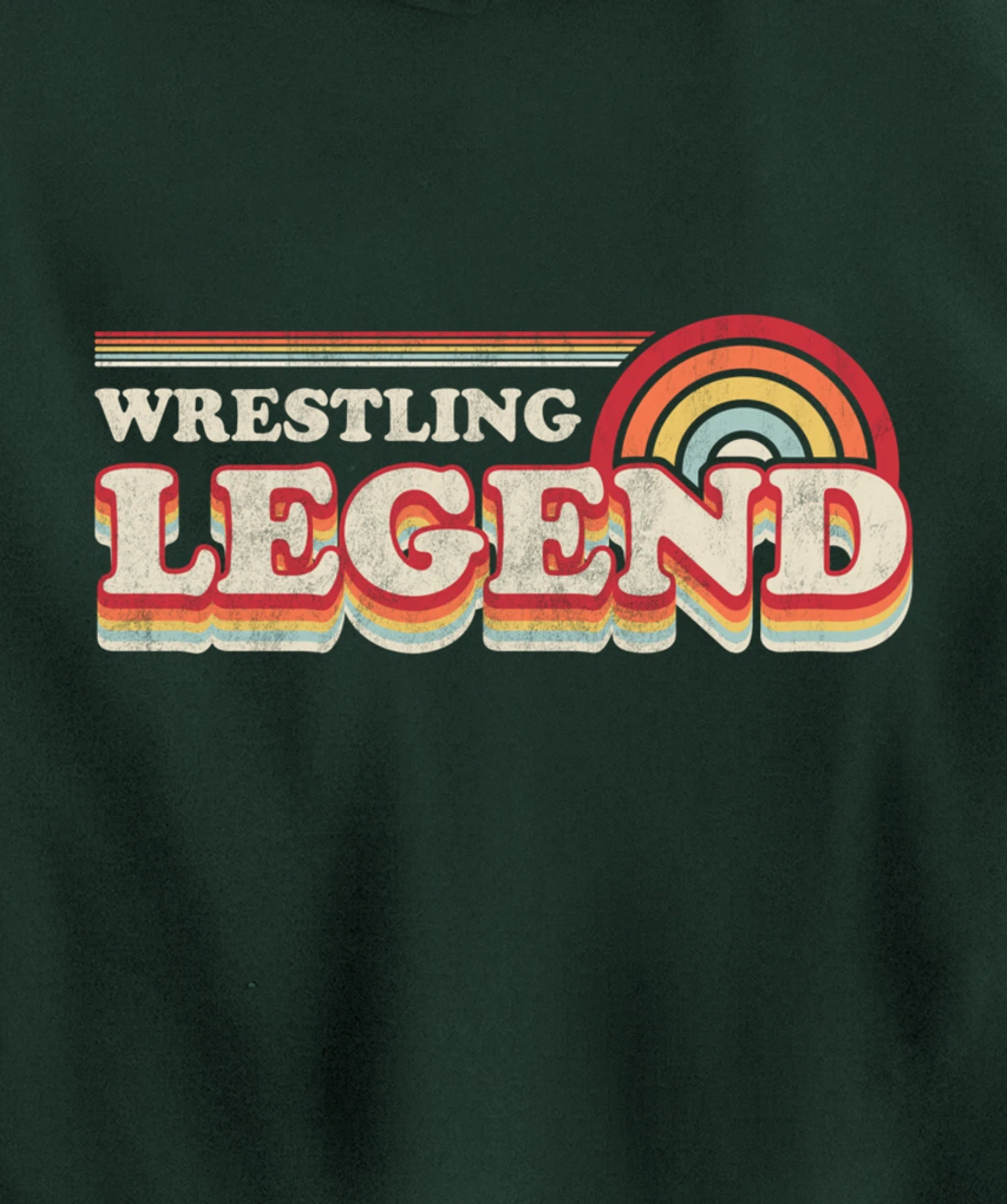 Wrestling Design, Funny Wrestling Legend Pullover Hoodie