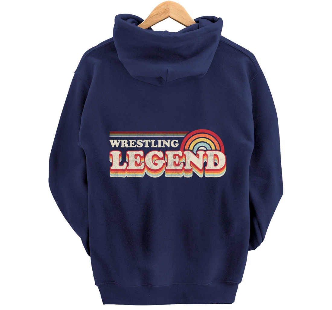 Wrestling Design, Funny Wrestling Legend Pullover Hoodie