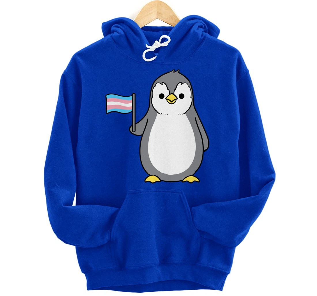 Trans Pride Penguin Pullover Hoodie