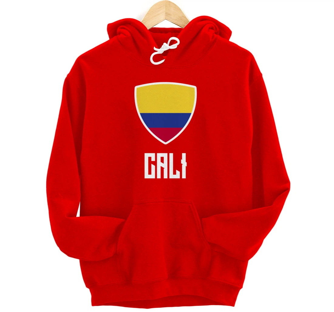 Cali Colombian Flag Roots Heritage Colombia Pullover Hoodie