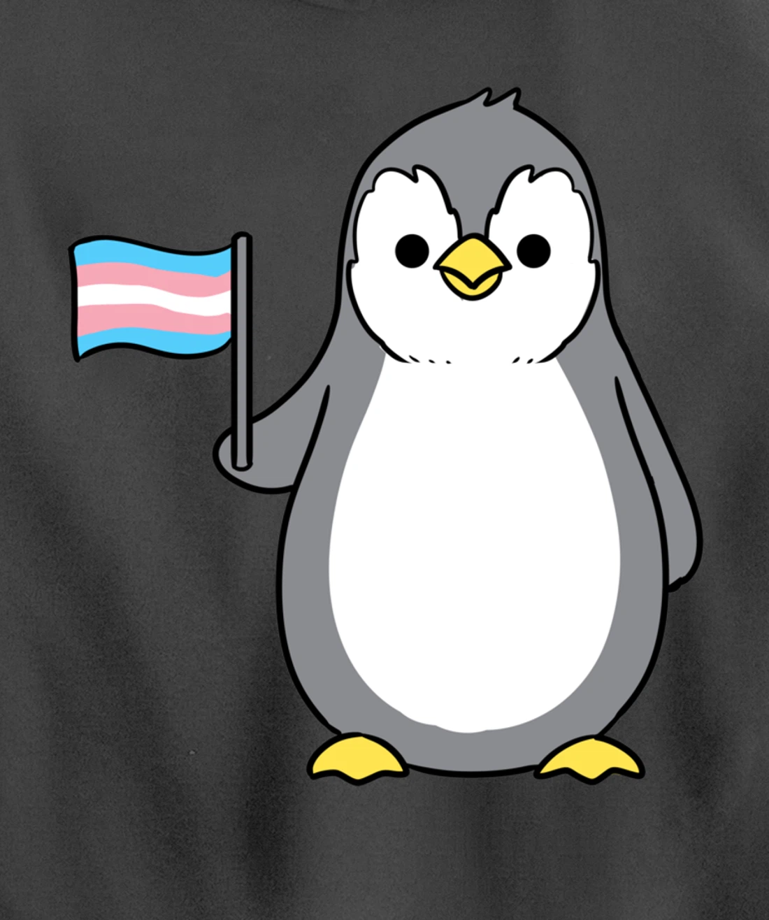 Trans Pride Penguin Pullover Hoodie