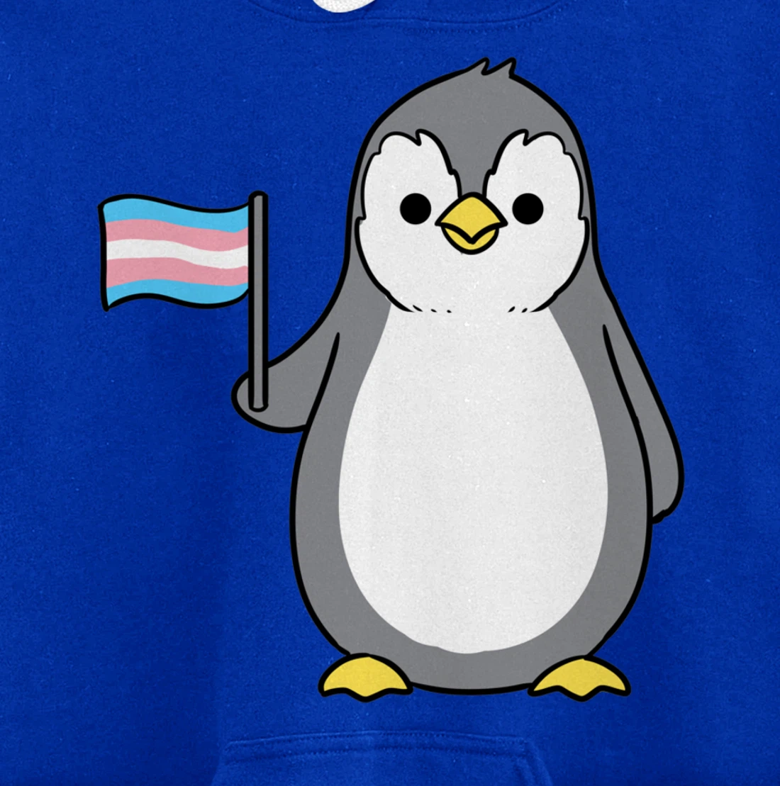 Trans Pride Penguin Pullover Hoodie