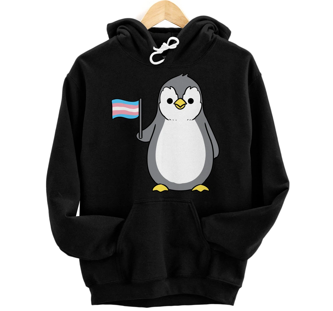 Trans Pride Penguin Pullover Hoodie