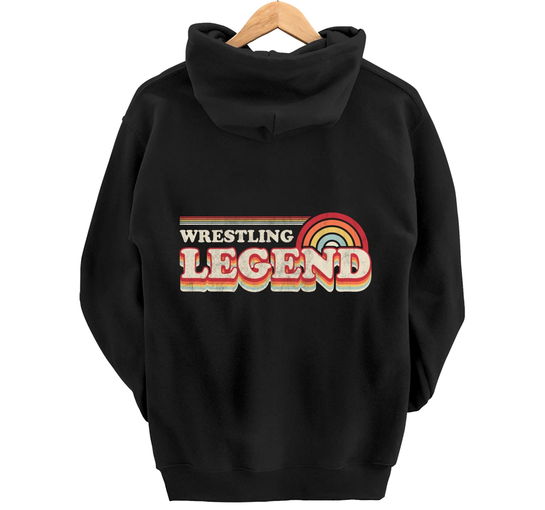 Wrestling Design, Funny Wrestling Legend Pullover Hoodie
