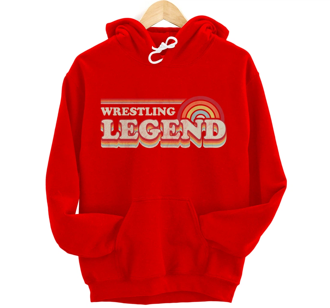 Wrestling Design, Funny Wrestling Legend Pullover Hoodie