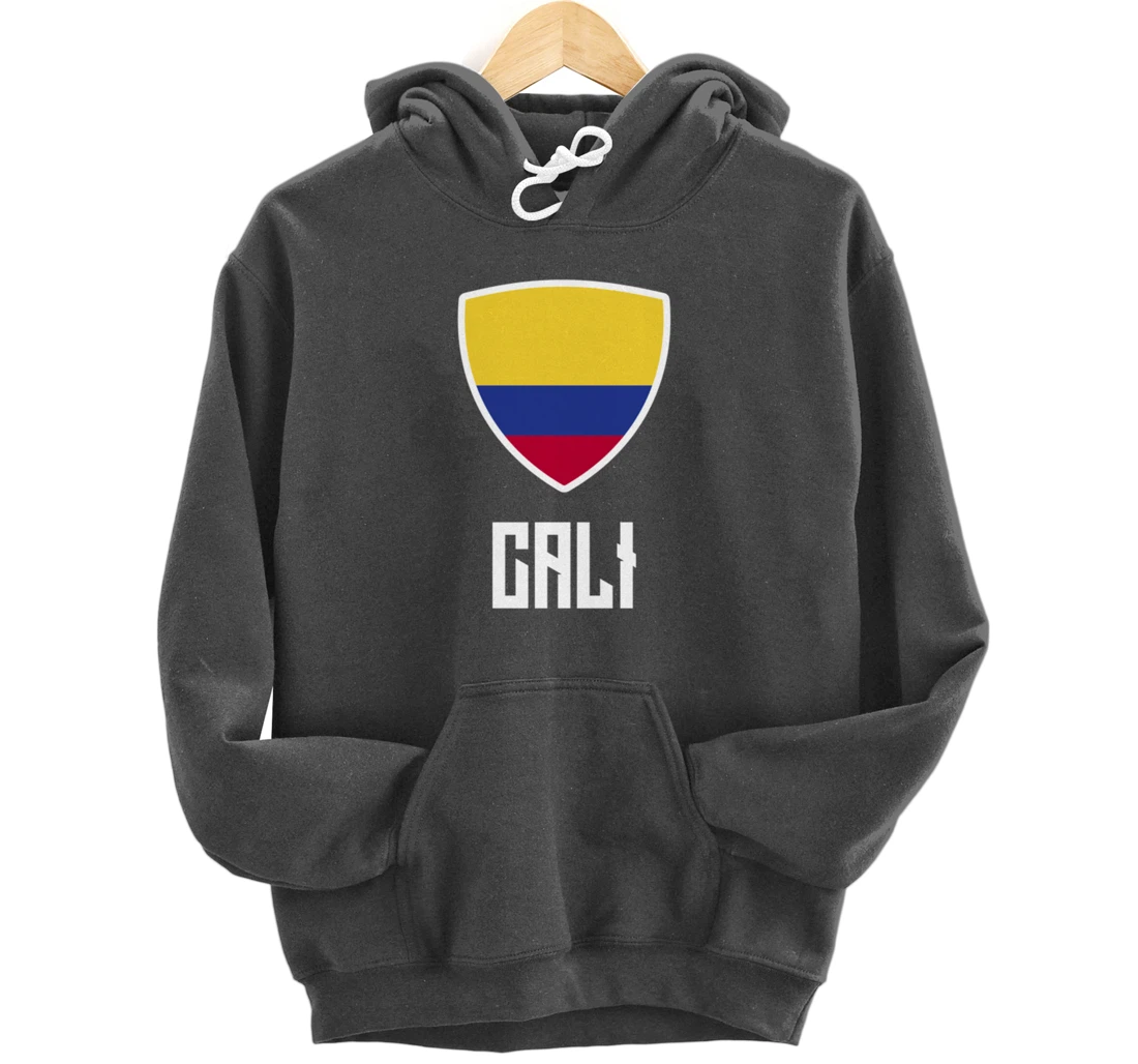 Cali Colombian Flag Roots Heritage Colombia Pullover Hoodie