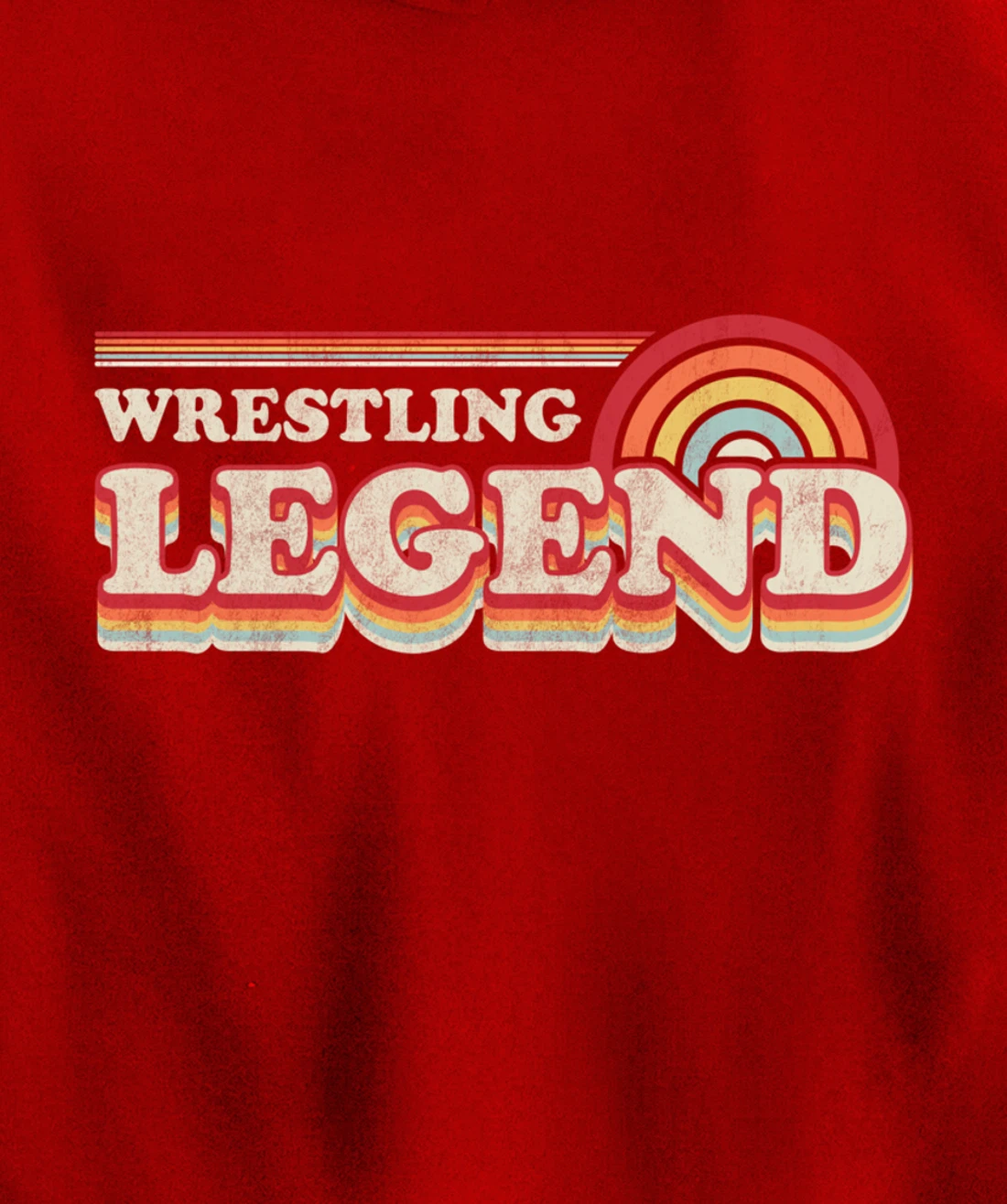 Wrestling Design, Funny Wrestling Legend Pullover Hoodie
