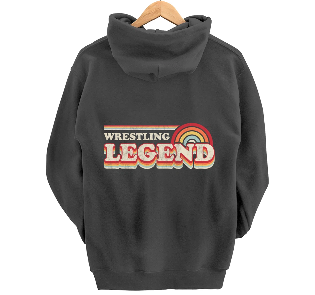 Wrestling Design, Funny Wrestling Legend Pullover Hoodie
