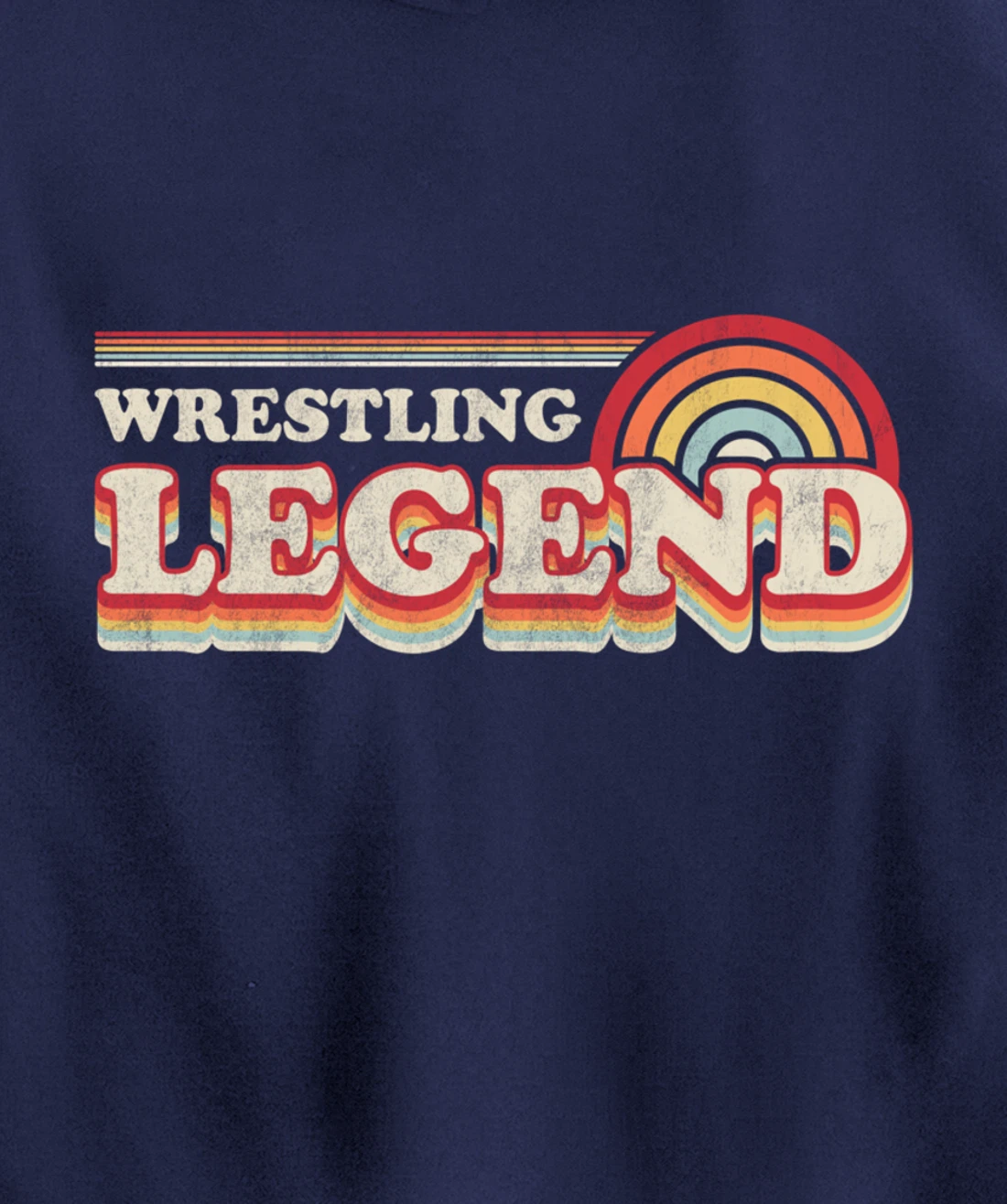 Wrestling Design, Funny Wrestling Legend Pullover Hoodie