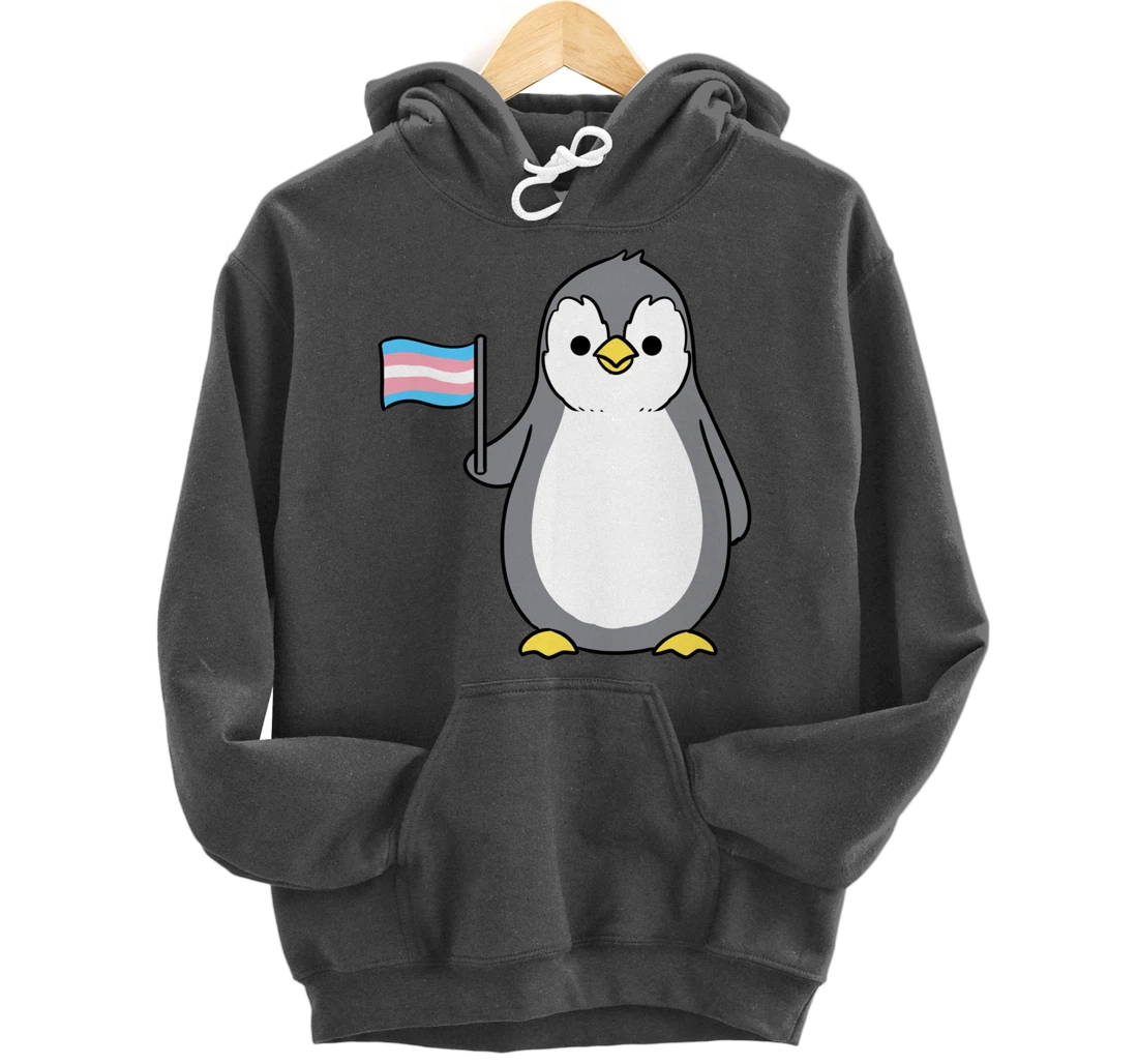 Trans Pride Penguin Pullover Hoodie