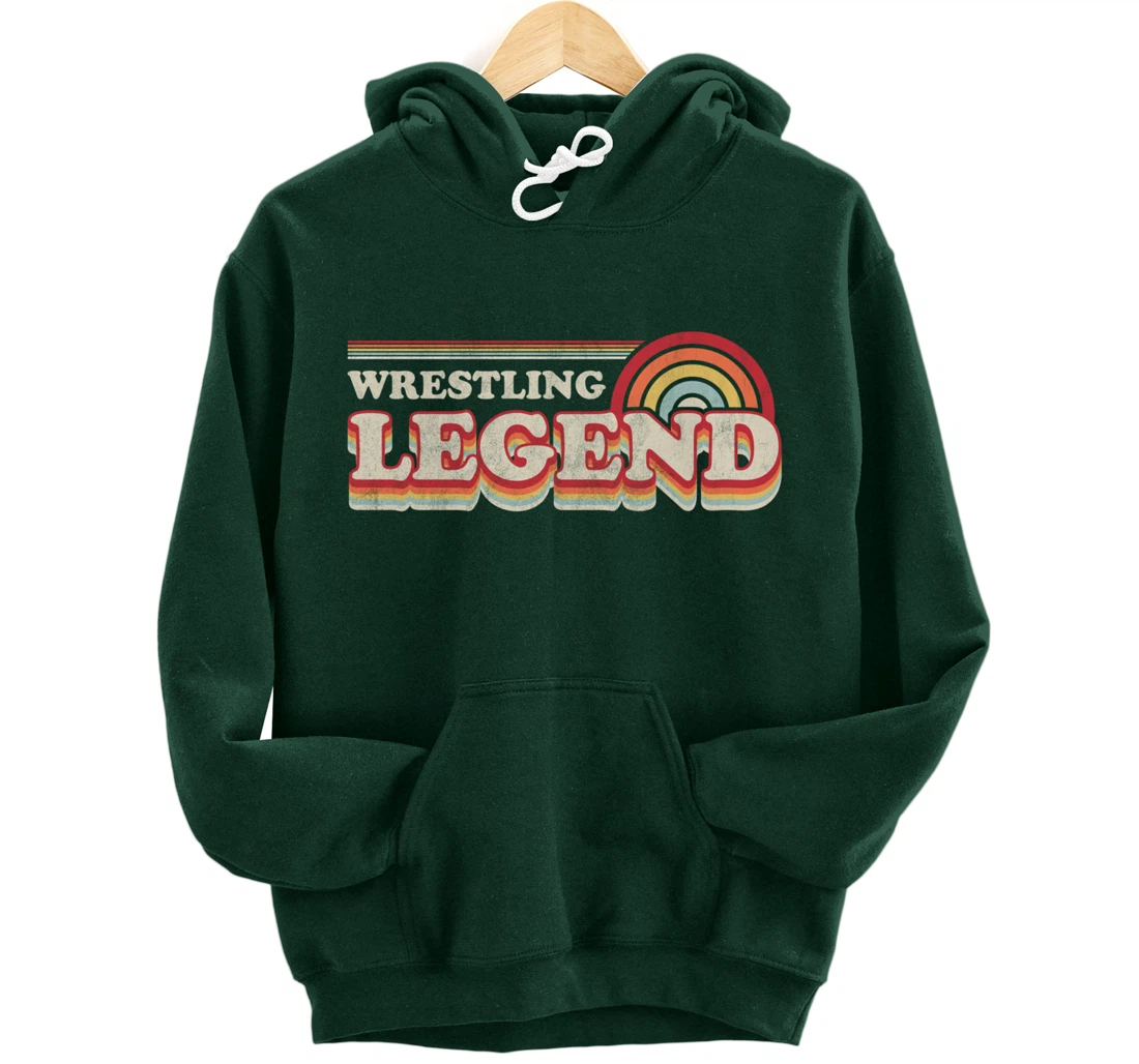 Wrestling Design, Funny Wrestling Legend Pullover Hoodie