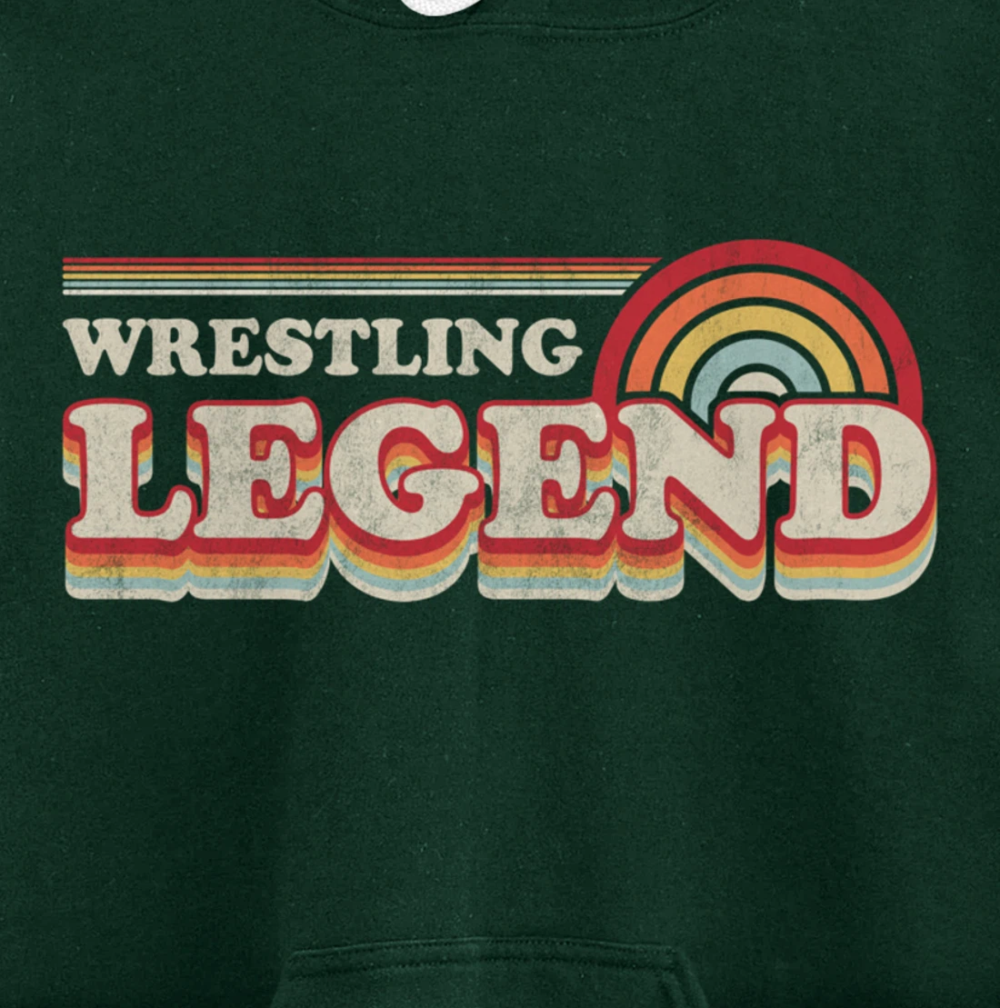 Wrestling Design, Funny Wrestling Legend Pullover Hoodie