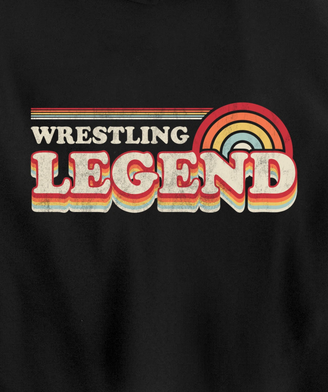 Wrestling Design, Funny Wrestling Legend Pullover Hoodie