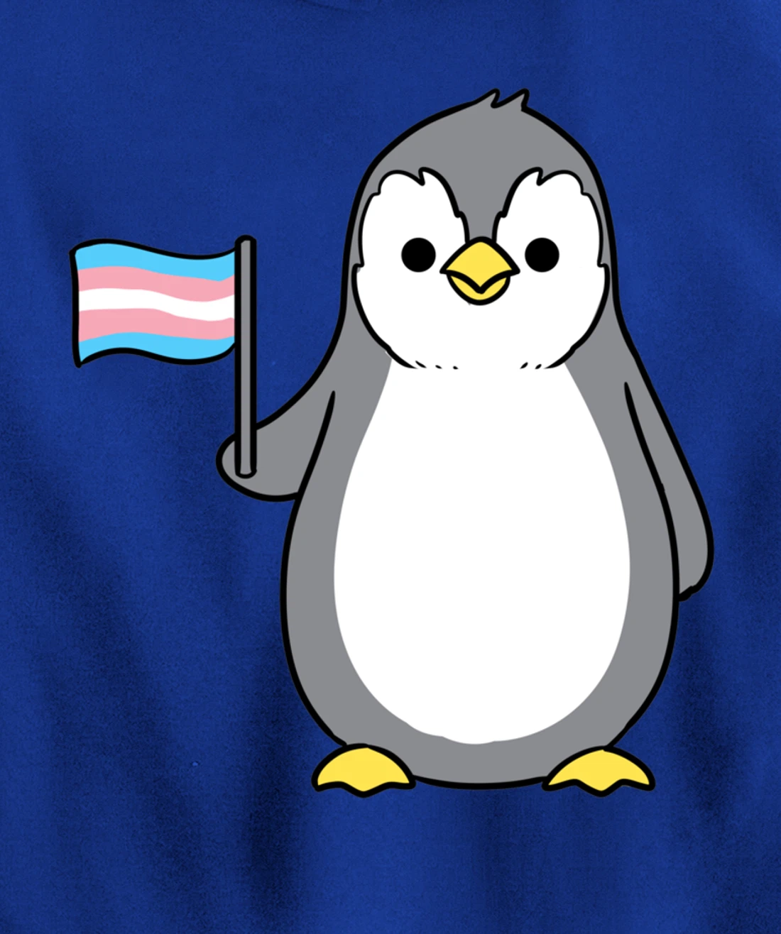 Trans Pride Penguin Pullover Hoodie