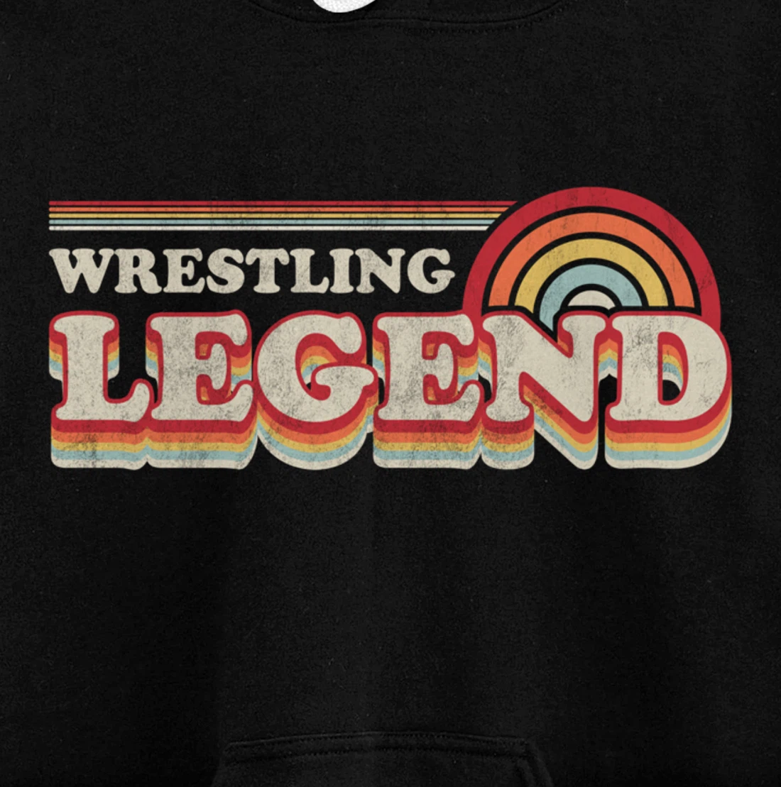 Wrestling Design, Funny Wrestling Legend Pullover Hoodie