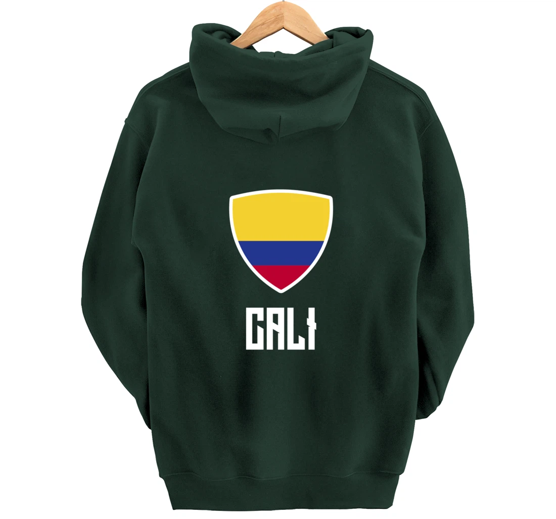 Cali Colombian Flag Roots Heritage Colombia Pullover Hoodie