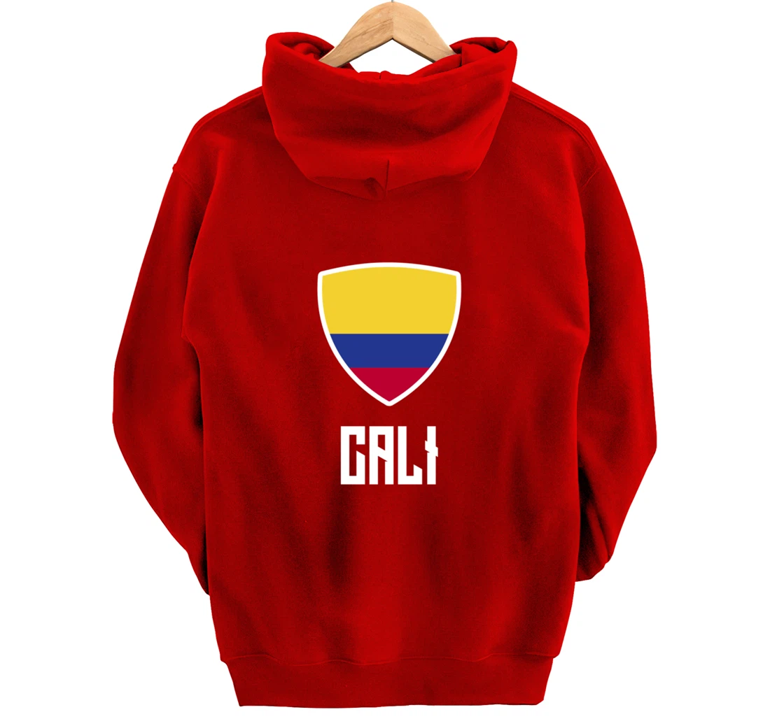 Cali Colombian Flag Roots Heritage Colombia Pullover Hoodie