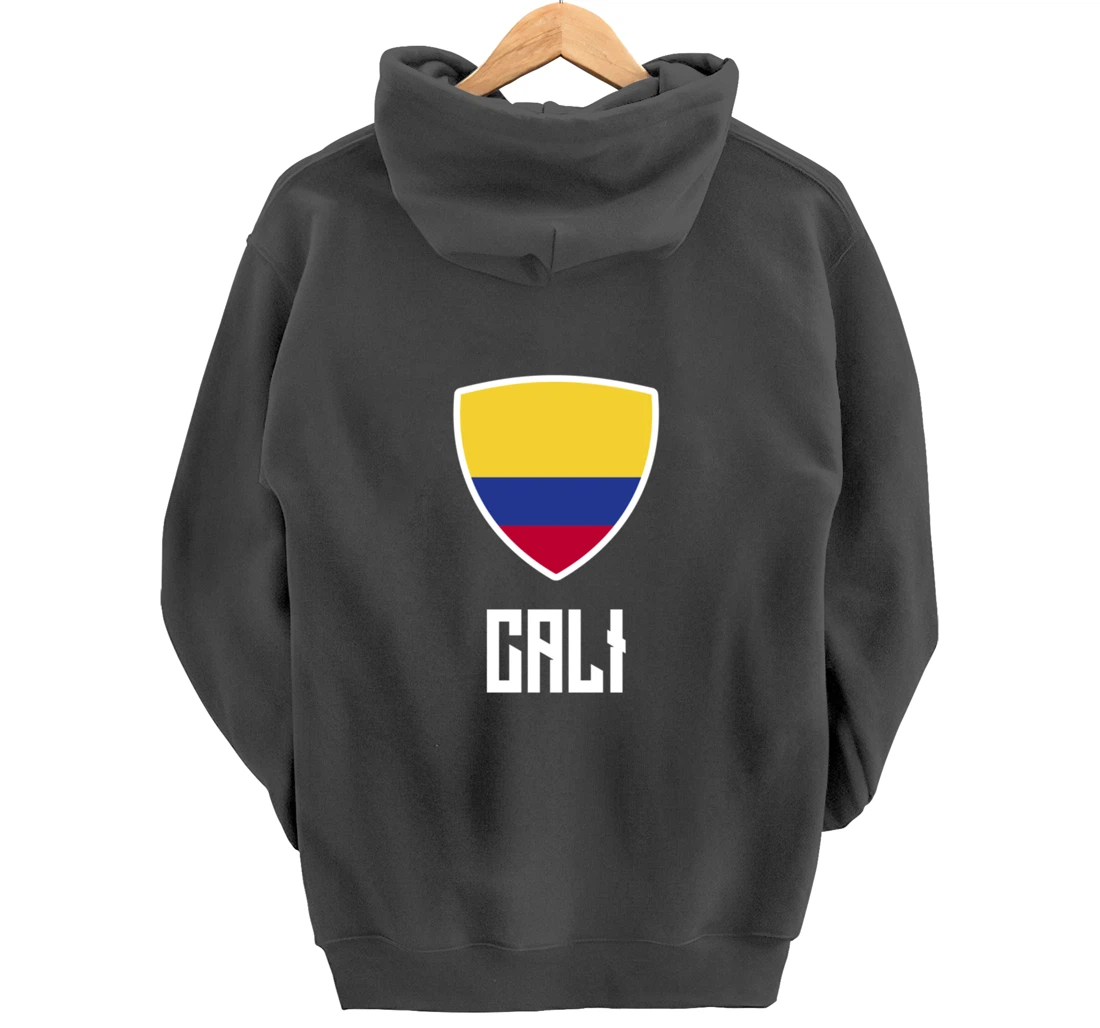 Cali Colombian Flag Roots Heritage Colombia Pullover Hoodie