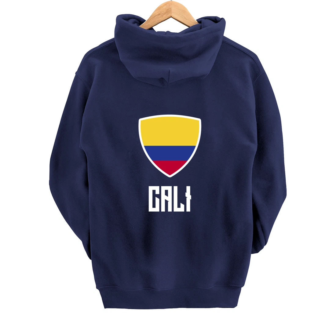 Cali Colombian Flag Roots Heritage Colombia Pullover Hoodie