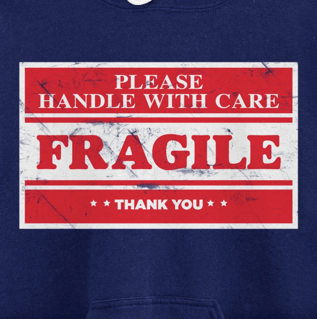 Fragile Label Please Handle With Care - Emotional Package Pullover Hoodie