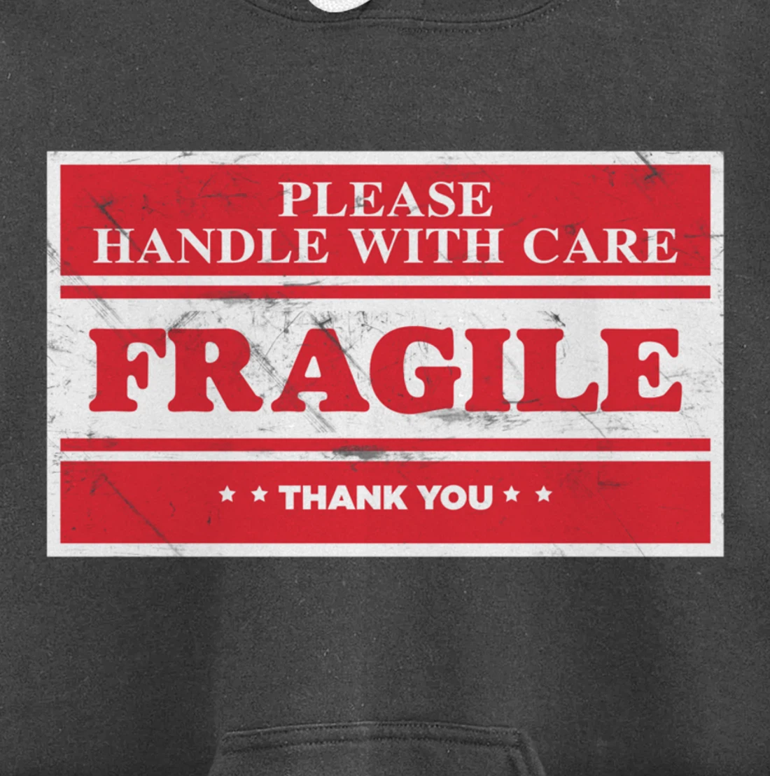 Fragile Label Please Handle With Care - Emotional Package Pullover Hoodie