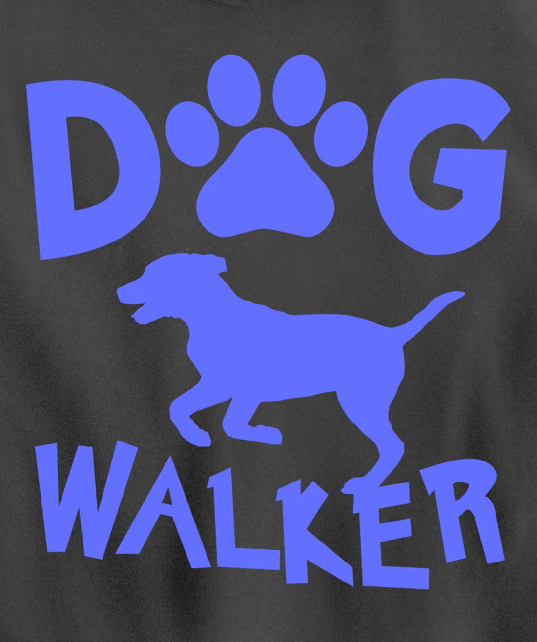 Dog Walker Dog and Paw Print Pullover Hoodie